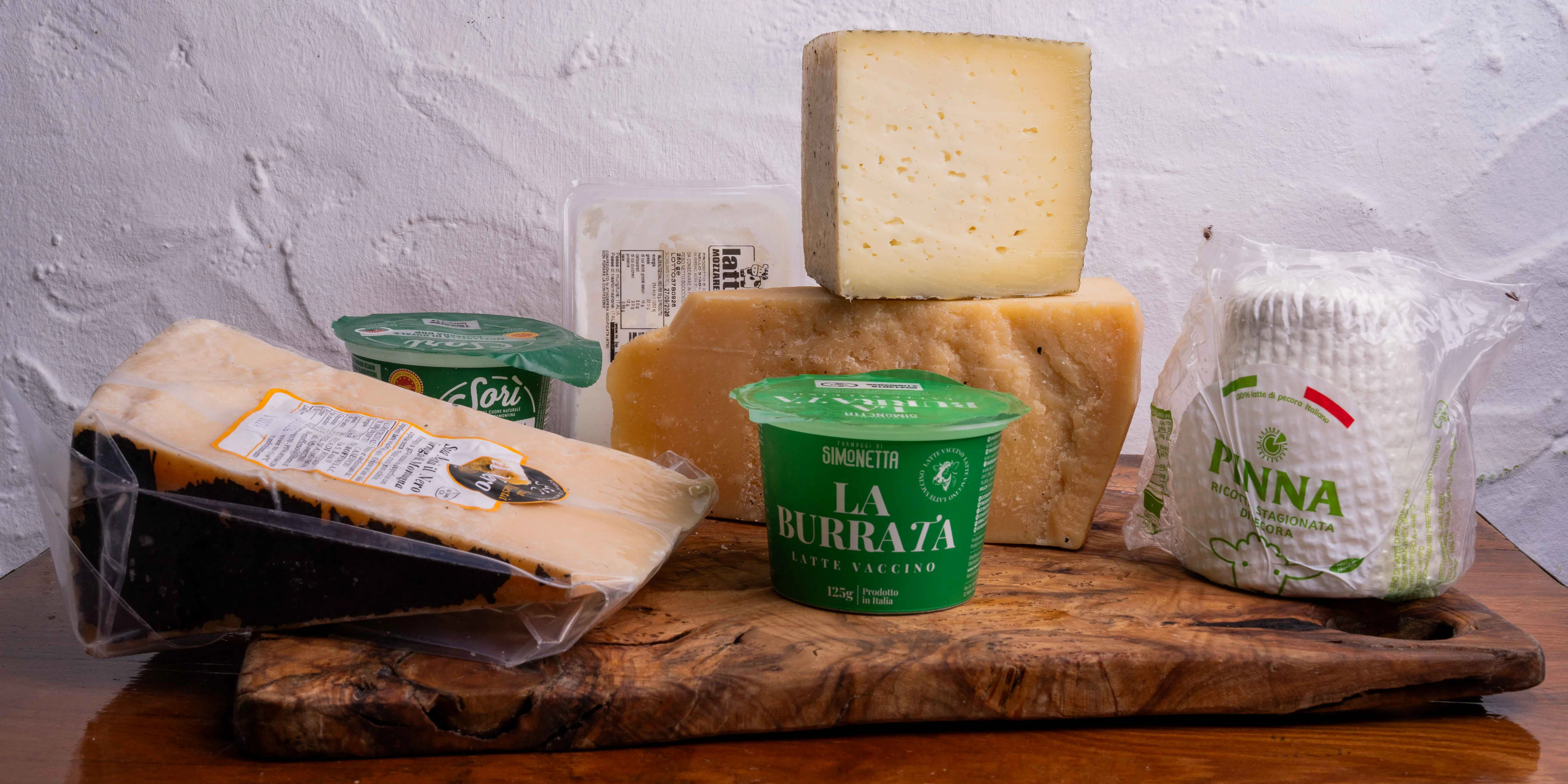Aqafarina fresh and aged cheeses